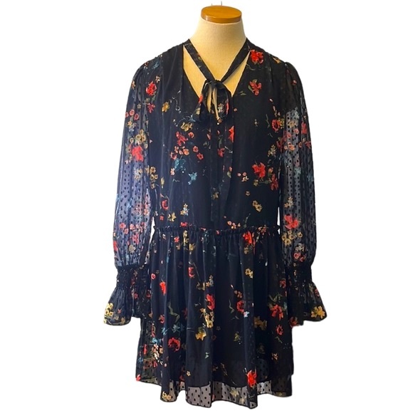 Laundry by Shelli Segal Floral Semi-Sheer Midi Dress, sizes: 2, 6 & 10 - Picture 7 of 12